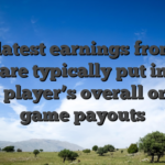 The latest earnings from the spins are typically put into the new player’s overall online game payouts