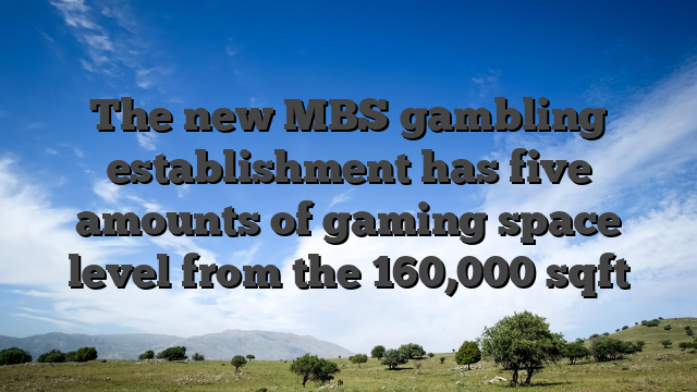 The new MBS gambling establishment has five amounts of gaming space level from the 160,000 sqft