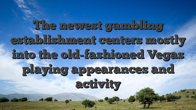 The newest gambling establishment centers mostly into the old-fashioned Vegas playing appearances and activity