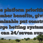 The platform prioritizes member benefits, giving customizable put constraints, in charge betting systems, and you can 24/seven support