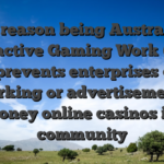 The reason being Australia’s Interactive Gaming Work (IGA) 2001 prevents enterprises out-of working or advertisements real-money online casinos in your community