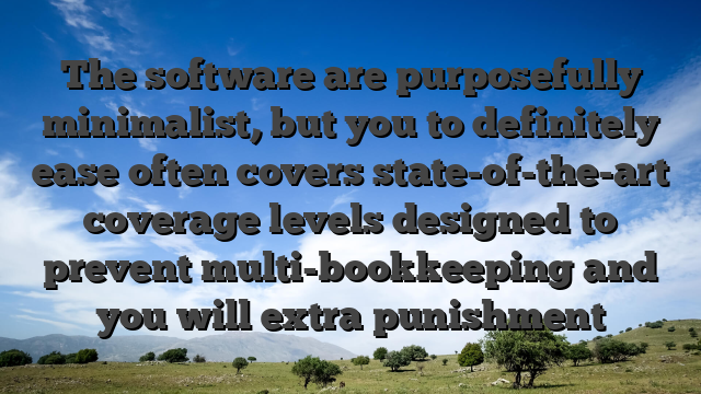 The software are purposefully minimalist, but you to definitely ease often covers state-of-the-art coverage levels designed to prevent multi-bookkeeping and you will extra punishment