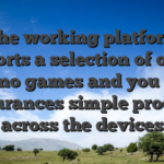 The working platform supports a selection of online casino games and you may assurances simple process across the devices
