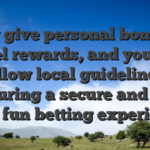 They give personal bonuses, novel rewards, and you will follow local guidelines, ensuring a secure and you may fun betting experience