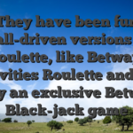 They have been fun football-driven versions out of roulette, like Betway Activities Roulette and you may an exclusive Betway Black-jack game