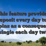 This feature provides no-deposit every day totally free spins as a consequence of a single each day twist