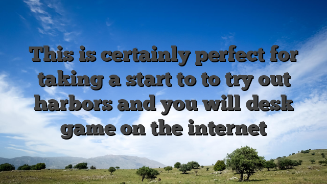 This is certainly perfect for taking a start to to try out harbors and you will desk game on the internet