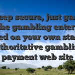 To keep secure, just gamble from the gambling enterprises noted on your own state’s authoritative gambling payment web site
