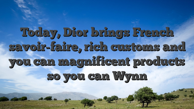 Today, Dior brings French savoir-faire, rich customs and you can magnificent products so you can Wynn