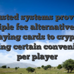 Trusted systems provide multiple fee alternatives, off playing cards to crypto, making certain convenience per player