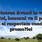 Urmatoarea Avand in vedere contului, bonusul va fi permis, Cand ei respectate condi?iile promo?iei