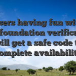 Users having fun with two-foundation verification will get a safe code to complete availability