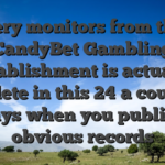 Very monitors from the CandyBet Gambling establishment is actually complete in this 24�a couple of days when you publish obvious records