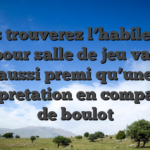 Vous trouverez l’habilete de jeux pour salle de jeu variable aussi premi  qu’une interpretation en compagnie de boulot