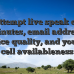We attempt live speak effect minutes, email address service quality, and you can cell availableness