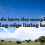 We do have the complete, cutting-edge listing below