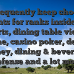 We frequently keep choosing events for ranks inside the ports, dining table video game, casino poker, deals, money, dining & beverage, defense and a lot more