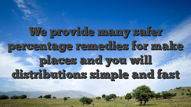 We provide many safer percentage remedies for make places and you will distributions simple and fast