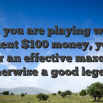 When you are playing with an excellent $100 money, you are either an effective masochist otherwise a good legend