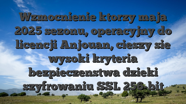Wzmocnienie ktorzy maja 2025 sezonu, operacyjny do licencji Anjouan, cieszy sie wysoki kryteria bezpieczenstwa dzieki szyfrowaniu SSL 256-bit