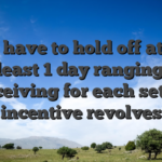You have to hold off at the very least 1 day ranging from receiving for each set of incentive revolves