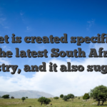 Zarbet is created specifically for the latest South African industry, and it also suggests