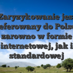 Zaryzykowanie jest preferowany do Polsce, zarowno w formie internetowej, jak i standardowej