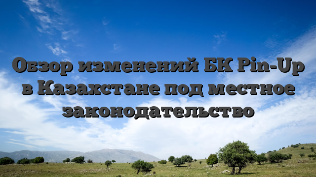 Обзор изменений БК Pin-Up в Казахстане под местное законодательство