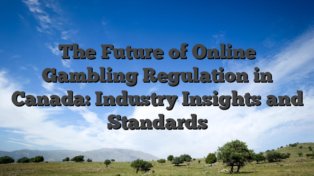 The Future of Online Gambling Regulation in Canada: Industry Insights and Standards