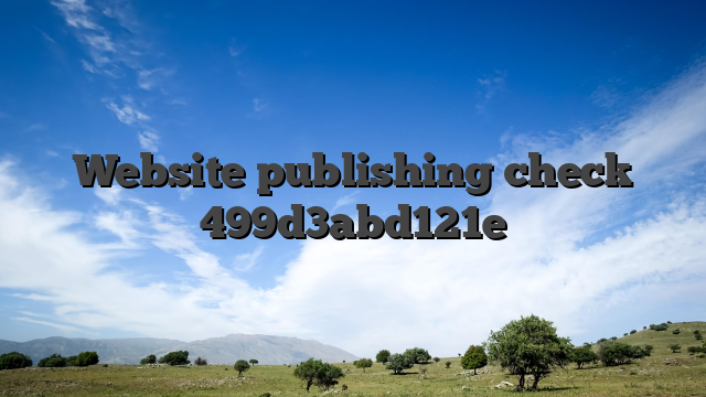 Website publishing check 499d3abd121e