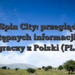 Spin City: przegląd dostępnych informacji dla graczy z Polski (PL)